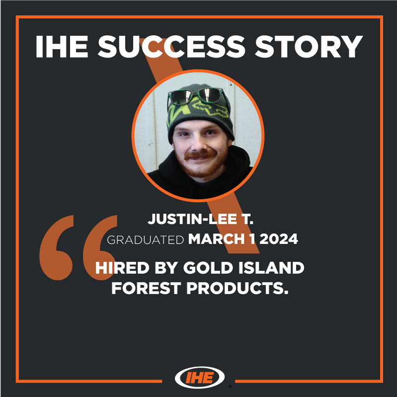 Justin Lee IHE Success Story
